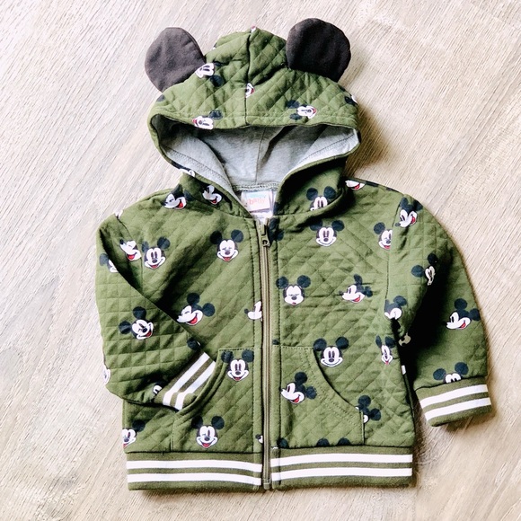 Disney Other - 🏈4/$16🏈 Disney Baby Mickey Mouse Hooded Jacket 6-9M
